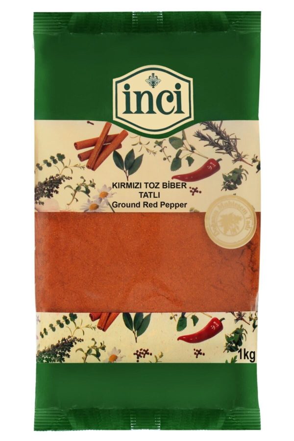 İnci Baharat - Kırmızı Tatlı Toz Biber 1 kg.