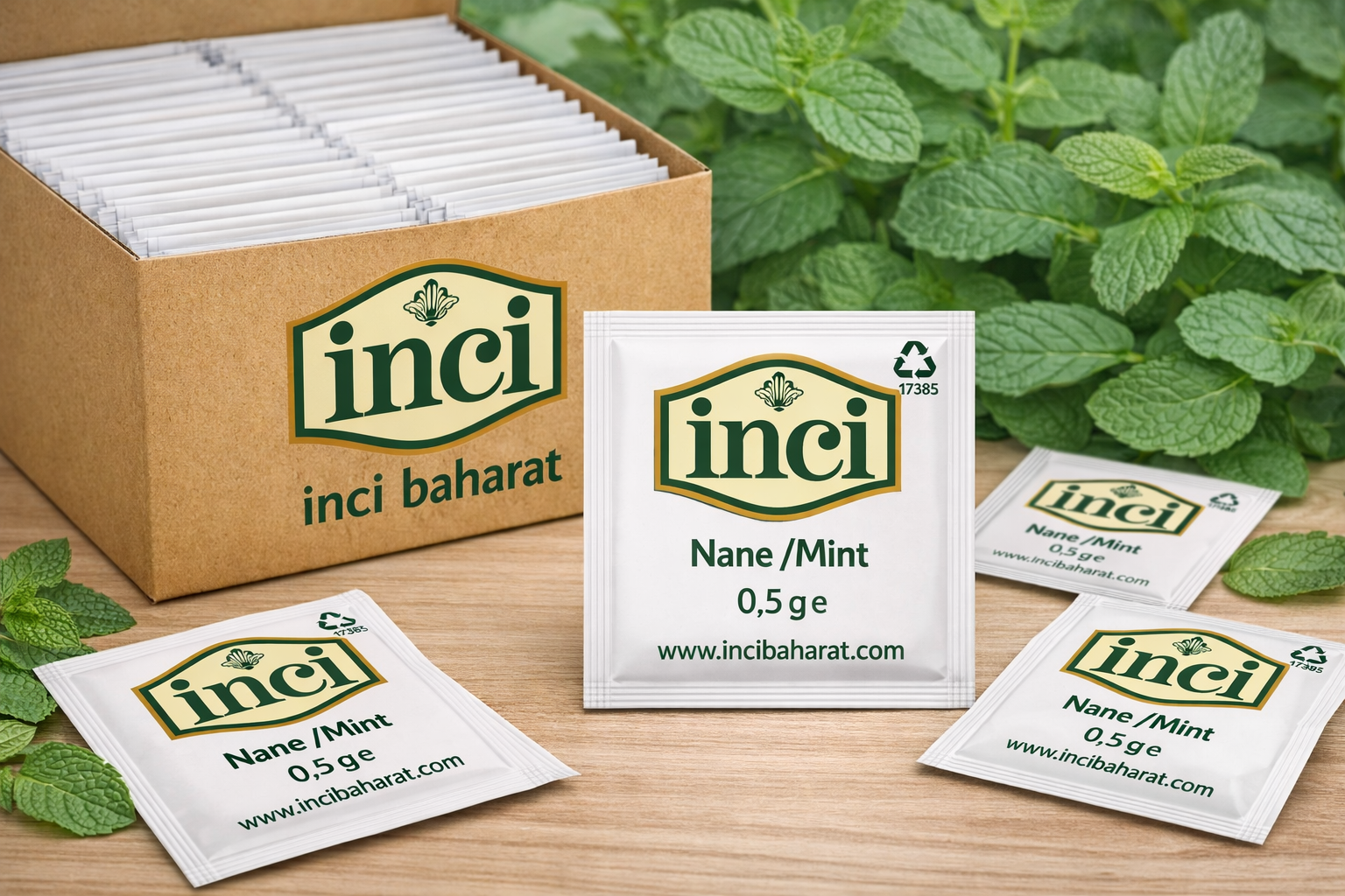 İNCİ BAHARAT - TEK KULLANIMLIK NANE (0,5 GRAM - 2000 ADET) - Görsel 2