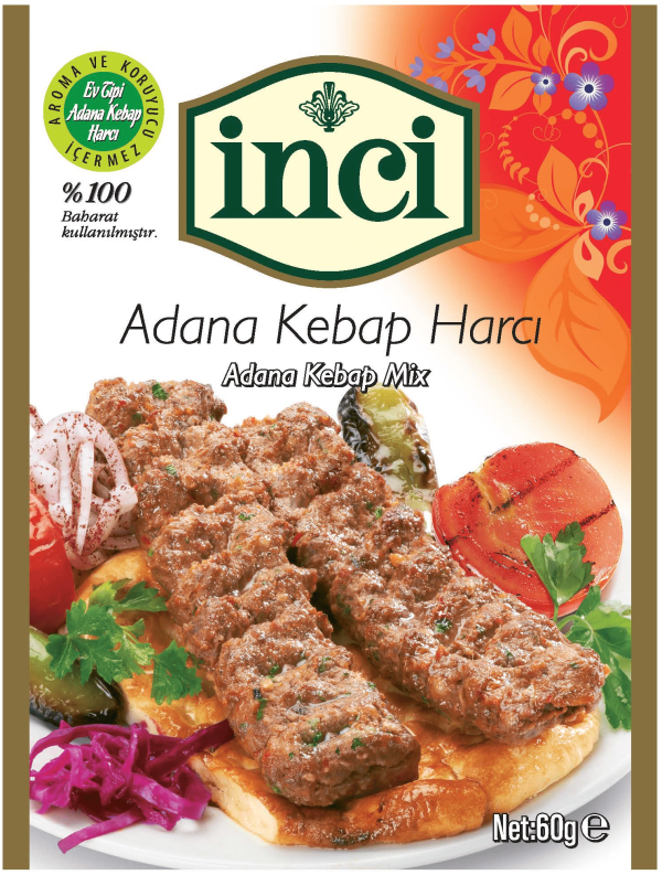 İnci Baharat - Adana Kebap Harcı 60 gr.