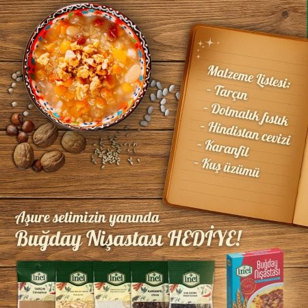 İnci Baharat Tatlı Seti (5’li) + Hediye