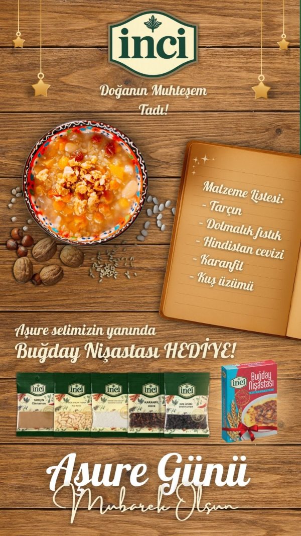 İnci Baharat Tatlı Seti (5’li) + Hediye