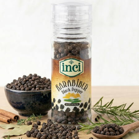 İnci Baharat - Değirmenli Tane Karabiber 50 gr. - Görsel 1